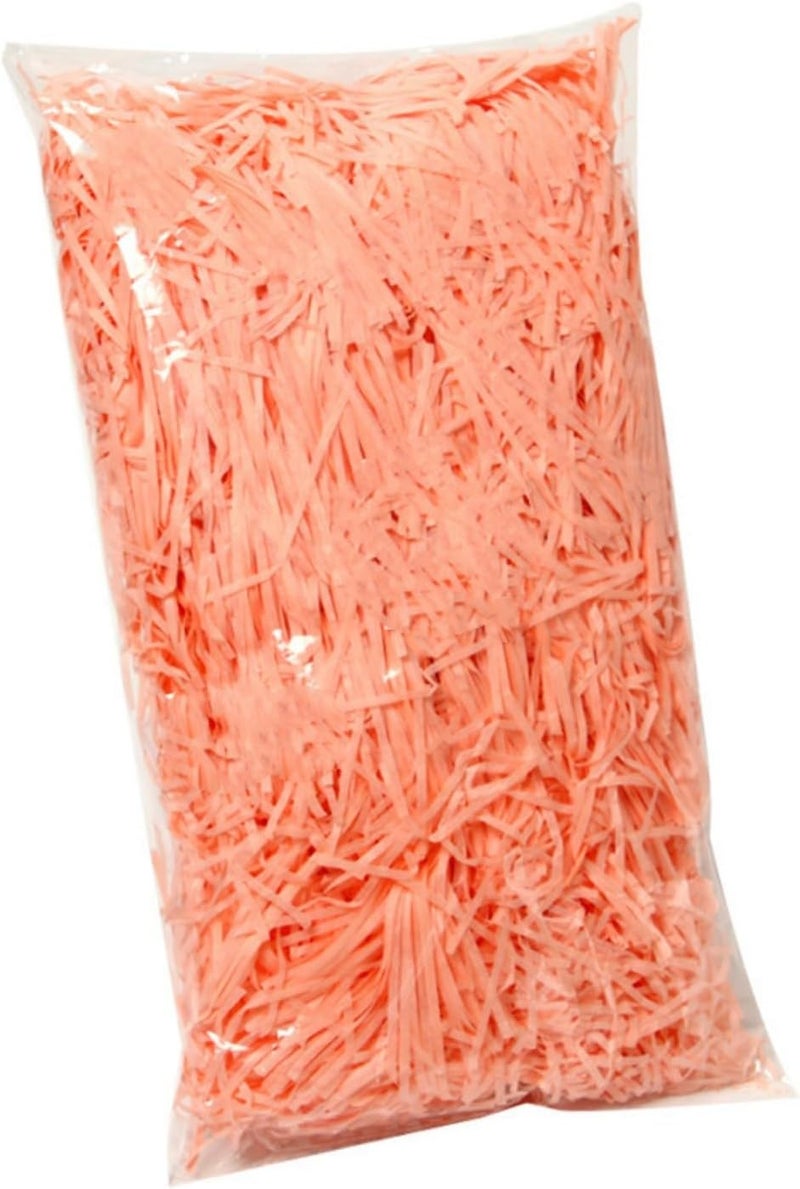 JINZOFLY Raffia Paper Shreds, 100g Shredded Paper for Gift Box, Crinkle Cut Paper Shred Filler for Gift Wrapping & Basket Filling(Fresh Pink) - Image 1